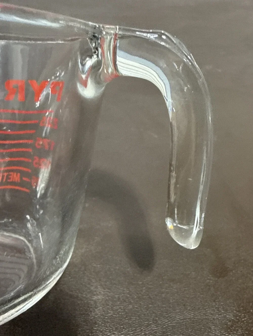 PYREX Vintage Measuring 1 Cup Glass‎ 8oz RED Lettering USA Model 508 Corning NY
